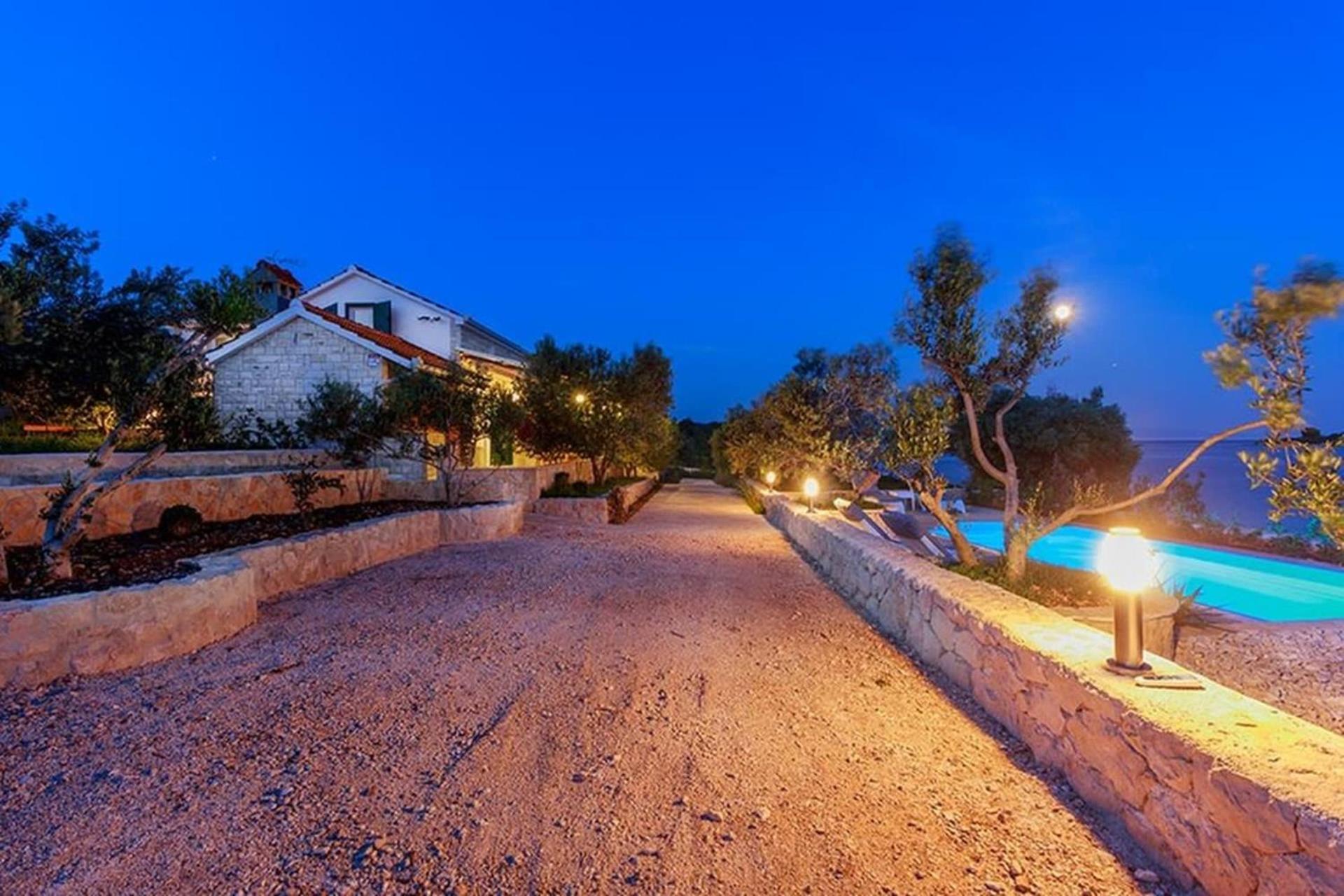Traditional Dalmatian Stone House By The Sea Okrug Gornji Exteriér fotografie