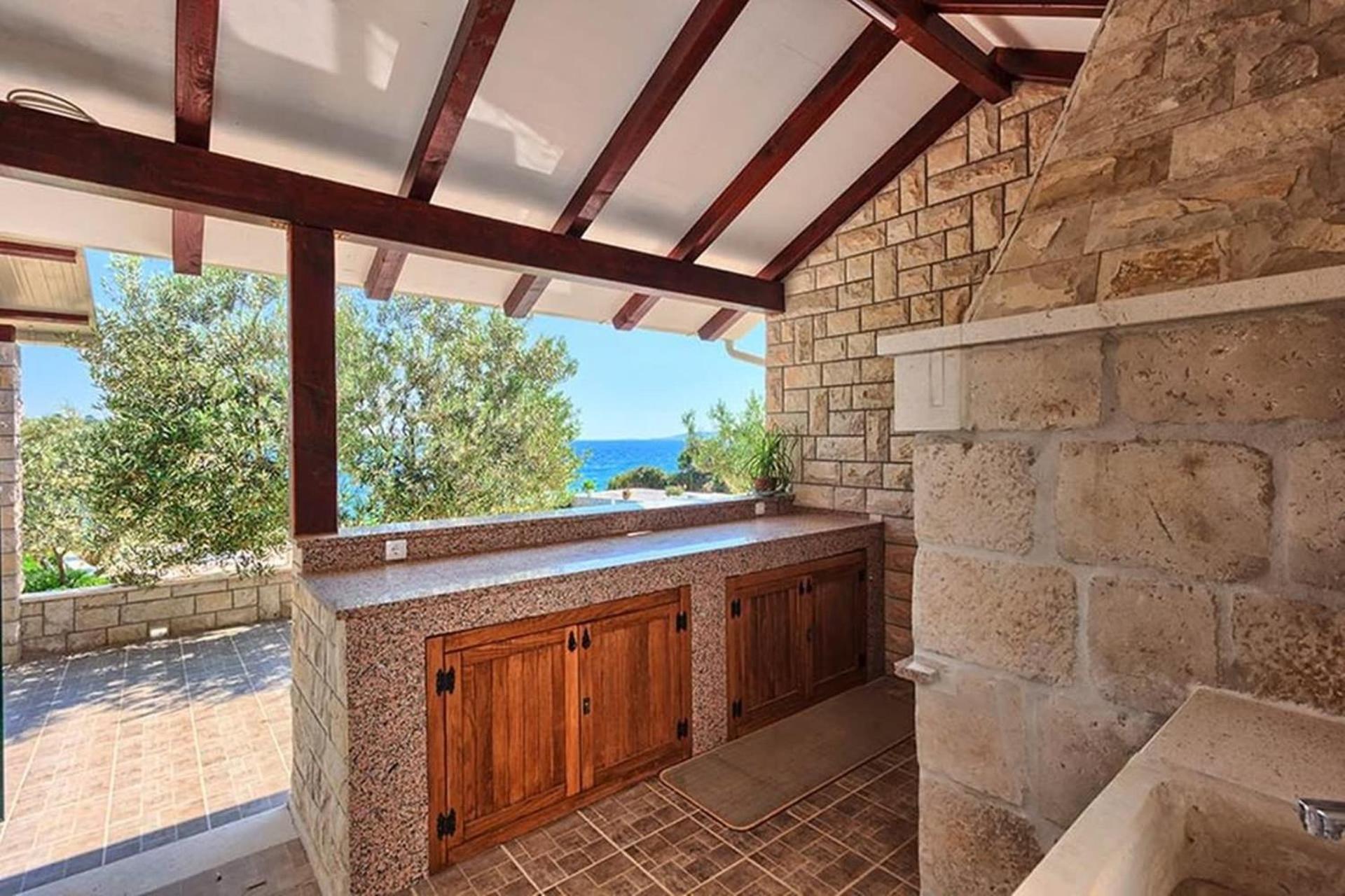 Traditional Dalmatian Stone House By The Sea Okrug Gornji Exteriér fotografie